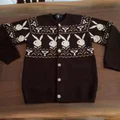 今週末に取り下げ！最後の値引き　16PBバニー柄カーディガン