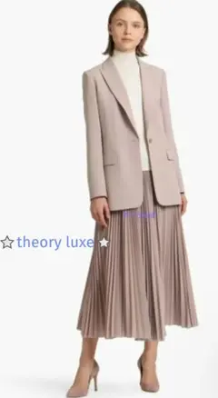 お値下げ⭐️極美品⭐️セオリーリュクス定価4.6万プリーツスカートピンク38