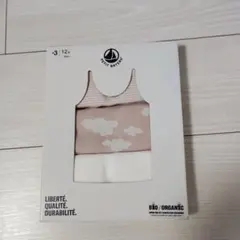 新品未使用　プチバトー ピンク系キャミソール　2枚組　12a