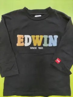 EDWIN 黒 長袖シャツ サイズ100のサムネイル