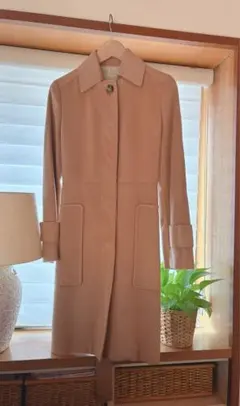 DES PRES ロングコート ウエストベルト付き