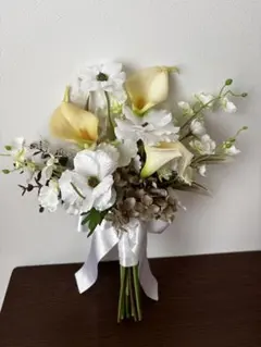 Shabby Ivory ウェディングブーケ 結婚式 前撮り ホワイト 儚さ - メルカリ