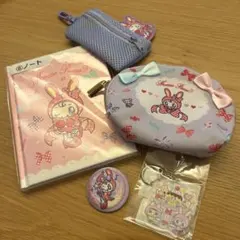メゾピアノ　一番くじ　刺繍缶バッジ　たまごっちコラボ　5点セット　ナルミヤ