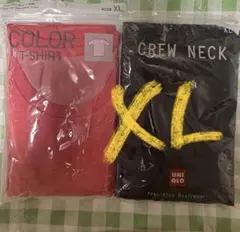 新品　ユニクロUNIQLO クルーネックT半袖　2枚セット