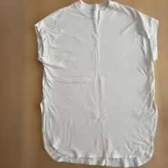 JEANASIS ホワイト ノースリーブ Tシャツ