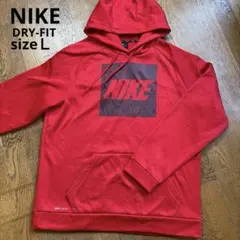 Nike DRI-FIT 赤 パーカー Lナイキ