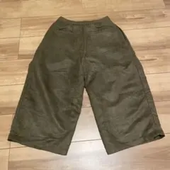 Richeglamour オリーブ　グリーン ワイドパンツ　M スエード