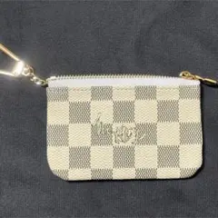 L チェック柄 コインケース