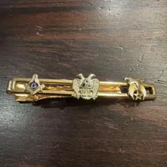 US ヴィンテージ ネクタイピン フリーメーソン 三つのモチーフ