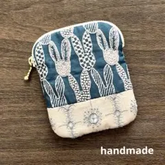 ミナペルホネン　手縫いハンドメイド　　ミニポーチ4