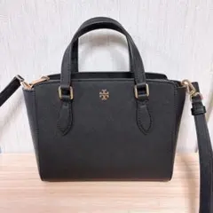 【美品】トリーバーチ エマーソン ミニジップ トート2way ブラック