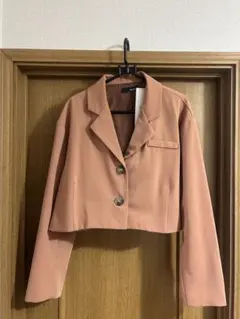 Re:EDIT クロップドジャケット　オレンジ