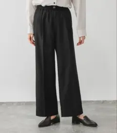 あったかスッキリイージーパンツ/580794 ブラック グローバルワーク