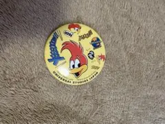 ユニバ　缶バッチ ウッディ・ウッドペッカー