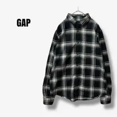 y12225 GAP フランネルシャツ　オーガニックコットン　チェック柄
