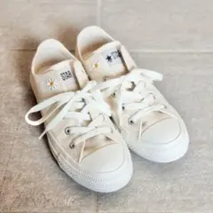 CONVERSE◆オールスター デイジーズ OX スニーカー オフホワイト 美品