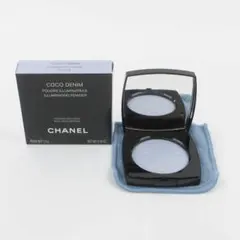 □ b2864 CHANELココデニム フェイスパウダー ブルー コスメ 化粧品