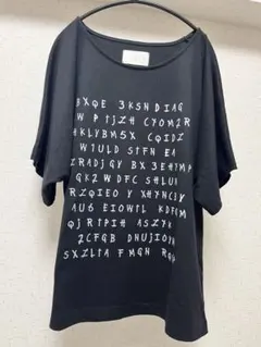 n'Or LABEL ロゴプリント 半袖Tシャツ ブラック