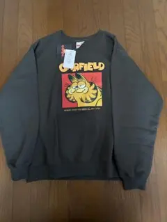 新品ガーフィールド プリント クルーネック スウェット XL最終値下げ
