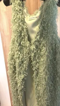 未使用SEA ROOM LYNN フリンジベスト ミントグリーン