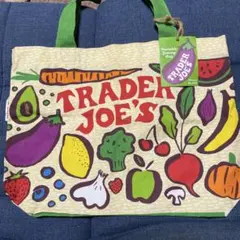 TRADER JOE'S トートバッグ エコバッグ　野菜と果物の柄