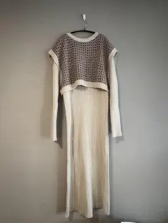 ニットワンピース 長袖 LOWRYSFARM