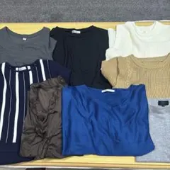 タイムセール！まとめ売り　夏秋レディース　ワンピース ベスト等8点