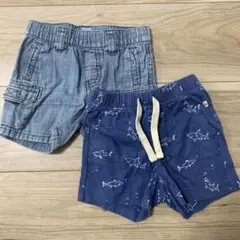 GAP キッズ ハーフパンツ 80 2枚セット