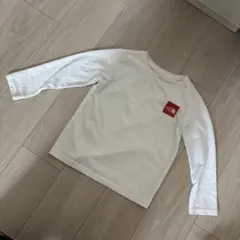 THE NORTH FACE ホワイト長袖カットソー 120