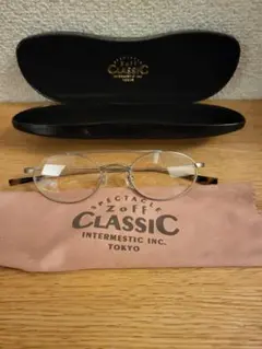 Zoff Classic メガネ つや消しシルバー