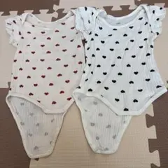 Cottoli 80cm 肌着ロンパース　2枚セット