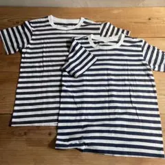 140cm ストライプ Tシャツ 2枚セットのサムネイル