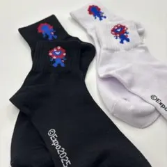 大阪・関西万博公式グッズ！ミャクミャク ソックス 2足セット25-27cm