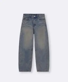 GU バレルレッグジーンズ S