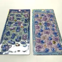 ディズニー スティッチ プチドロップステッカー 2枚セット