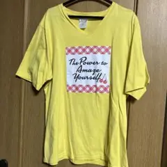 Curves カーブス　黄色 Tシャツ さくらんぼマーク　MAサイズ