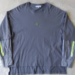 ロングスリーブTシャツ 切り替え 長袖Tシャツ