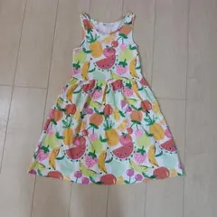 H&M フルーツ柄 ノースリーブワンピース　150cm