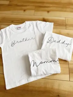 名入れTシャツ Baby .Mommy.Daddy Tシャツ３枚で4980円⭐︎
