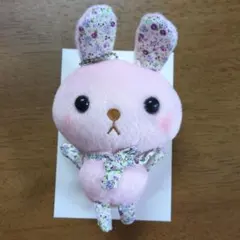 うさぎ　マスコットキーホルダー（ピンク）