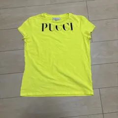 EMILIO PUCCI プッチ ロゴTシャツ ネオンイエロー 14 sのサムネイル