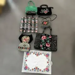 Feiler花柄刺繍 トートバッグ など8点セット