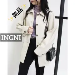 r*a様 k0467 ✨️美品✨️ INGNI フェイクレザーカバーオールJKのサムネイル