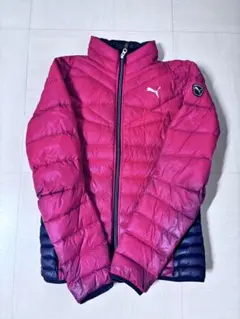 ウルトラライトダウン　軽量ジャケット レッド PUMA プー