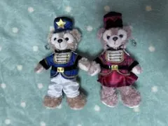 ダッフィー シェリーメイ　ぬいぐるみバッジ　クリスマス