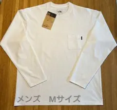 【美品】ノースフェイス ロングスリーブエアリーリラックスティー 白 　メンズ　M