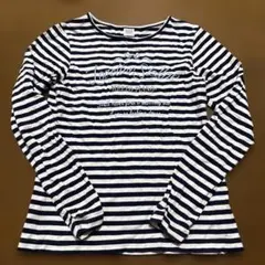 mezzo piano 長袖カットソー Sサイズ ストライプ　ロンT