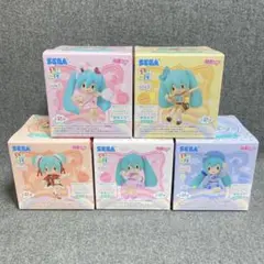 未開封 初音ミク ミニフィギュア ちょこのせ 5点セット SEGA