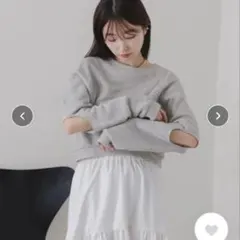 Kastane グレー クロップドスウェット Fサイズ