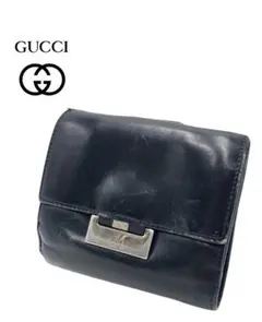 グッチ　二つ折り財布　財布　ブラック　ブランド　お洒落　メンズ　レディース